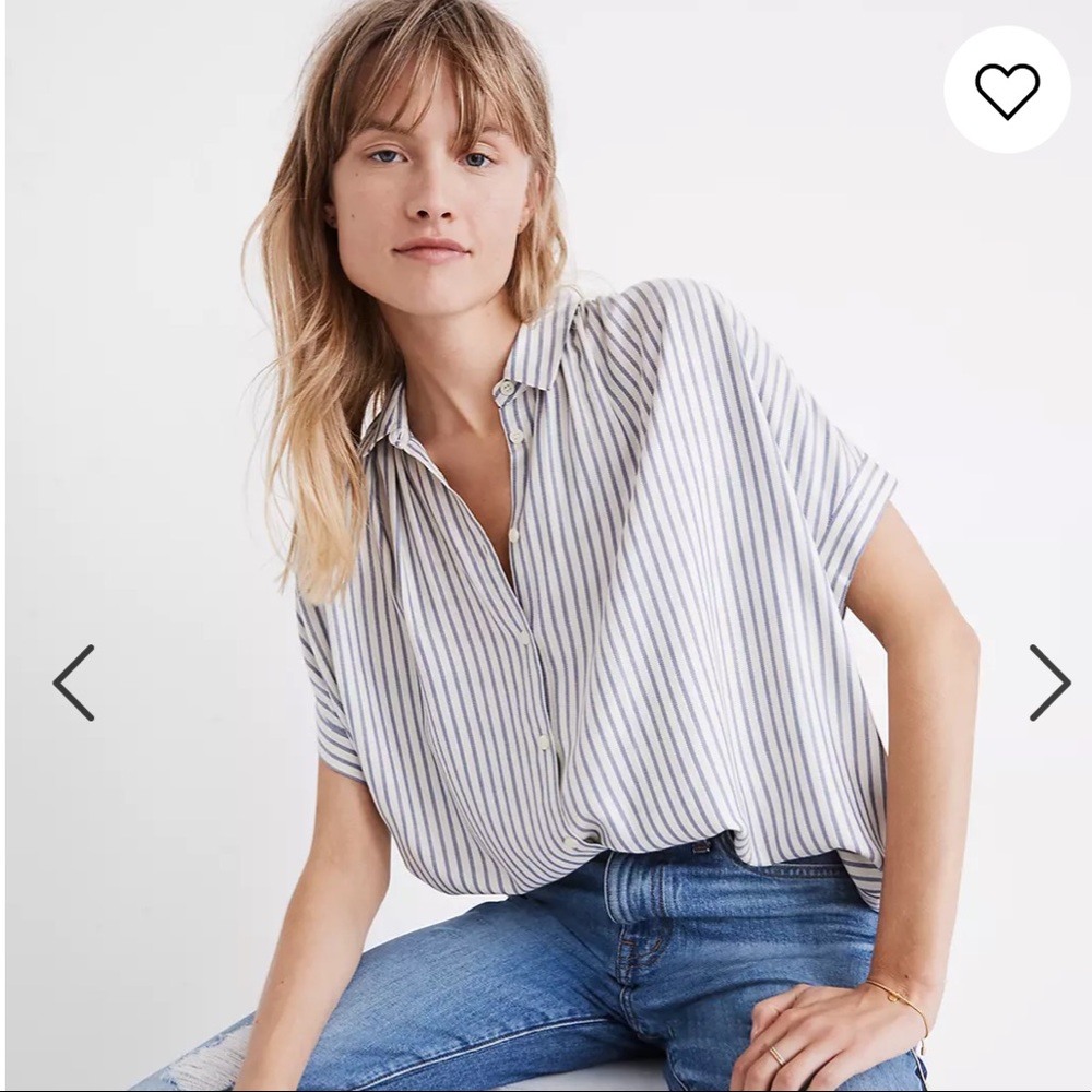 Madewell Striped Button down shirt